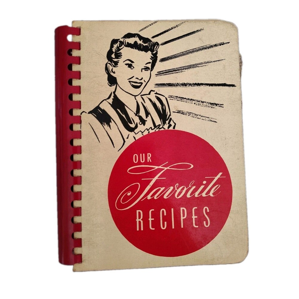 Vintage 1952 Our Favorite Recipes Cookbook St Johns Lutheran Church West Bend WI